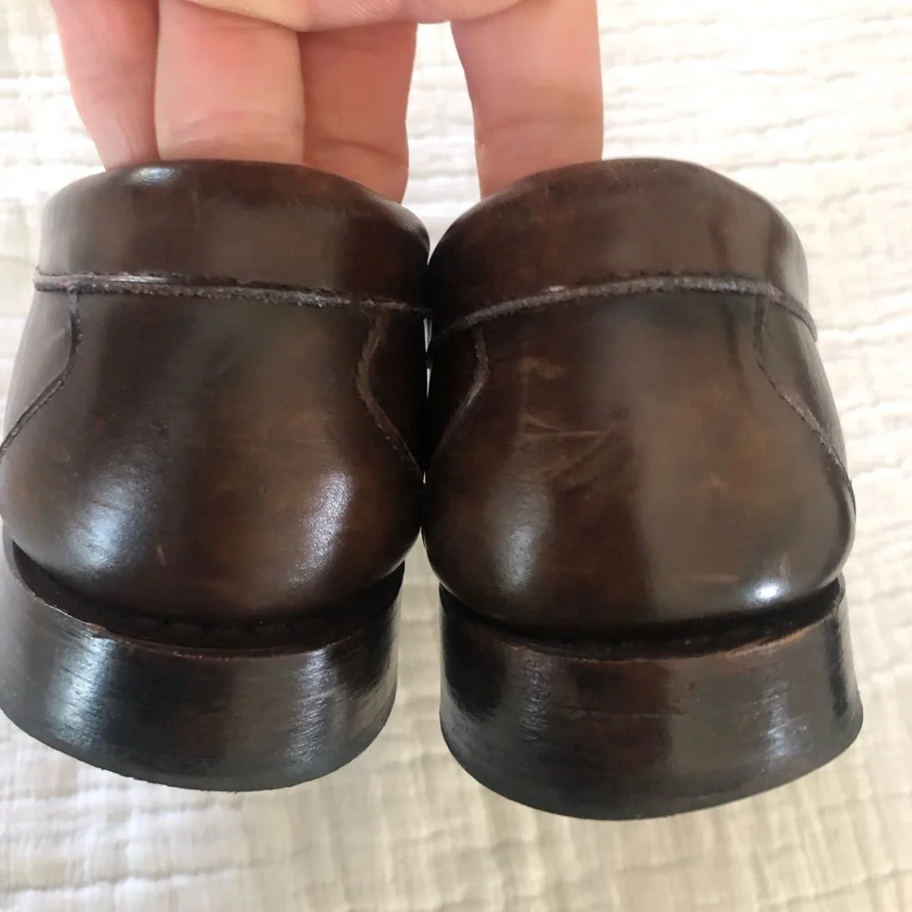 Allen Edmonds Brown Leather Slip-On Loafers